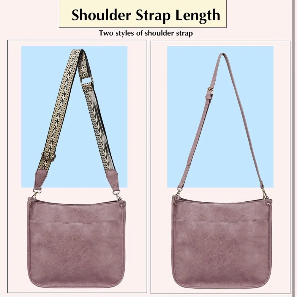 Pink large crossbody tote Bag